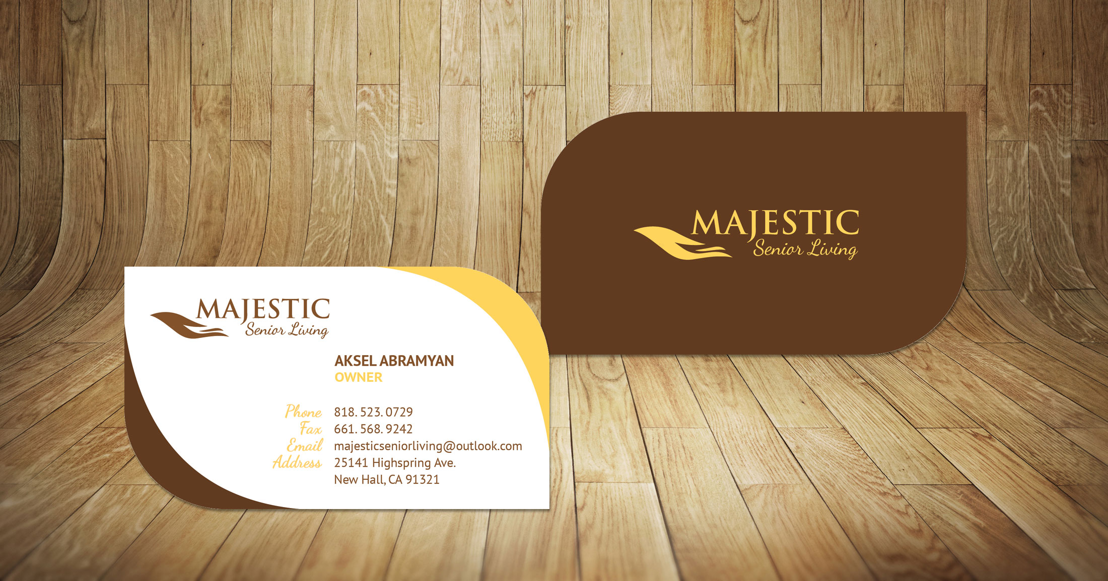 Home Health Care Business Card Design in Glendale CA