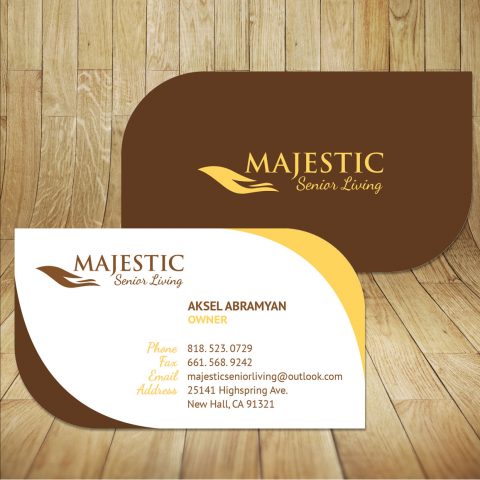 Home Health Care Business Card Design in Glendale CA