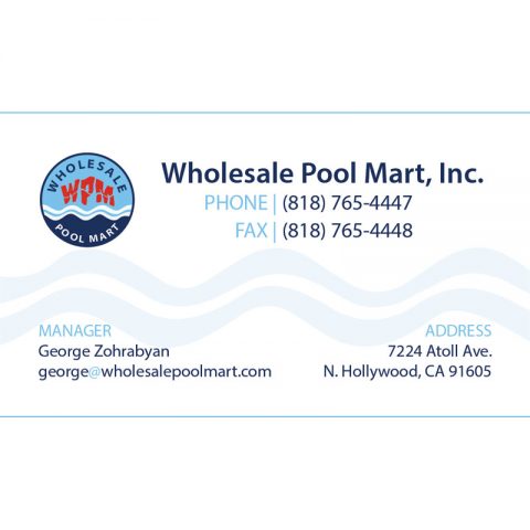 Wholesale Pool Mart Business Card Design